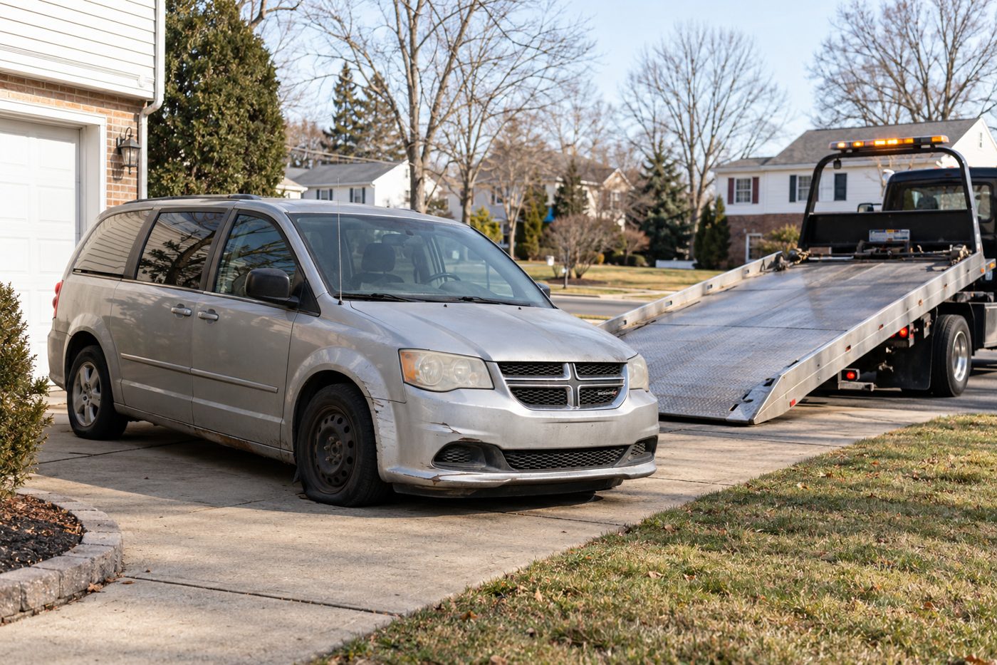Illustrative Dodge Grand Caravan pickup scenario in Cherry Hill